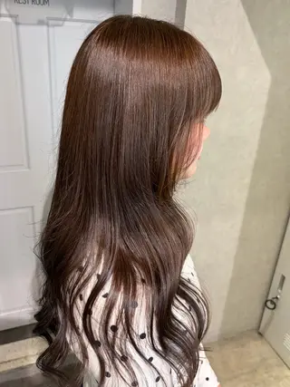 ロング カラー 透明感カラー🫧🎀 まりなのヘアスタイル