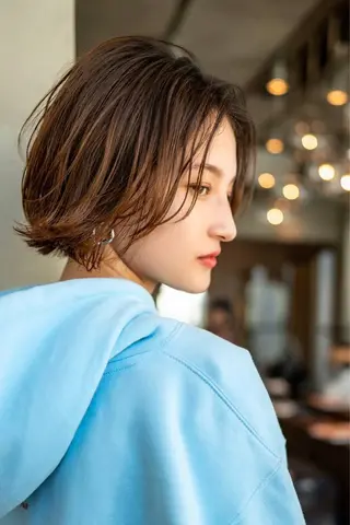 ショート カラー 🉐レイヤー/塩見 弘樹🉐渋谷のヘアスタイル