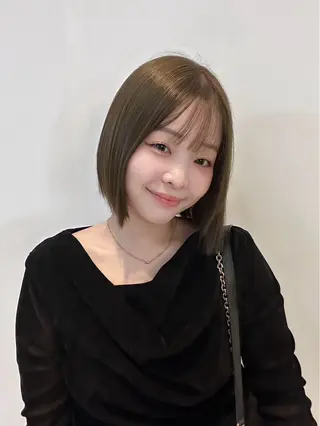 ミディアム 𝒌𝒂𝒏𝒐𝒏 韓国・髪質改善のヘアスタイル