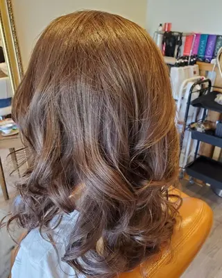 セミロング カラー spa hair ark 富井直美のヘアスタイル