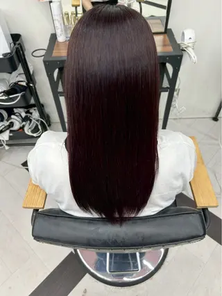 ロング カラー himari💜 酸性ストレートのヘアスタイル