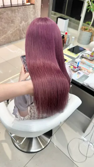 ロング 水戸/ブリーチカラー 中山りくのヘアスタイル