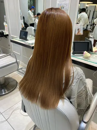 ロング 美髪矯正透明感カラー 江川 和輝のヘアスタイル