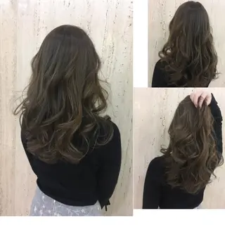 セミロング カラー 山本 早織のヘアスタイル