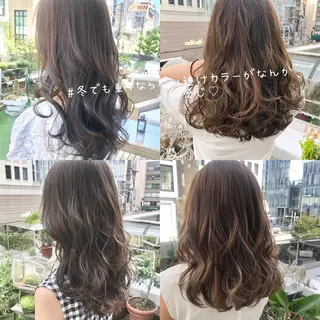 カラー パーマ ヘアアレンジ 髪質改善/韓国風 レイヤー/田村祐樹のヘアスタイル