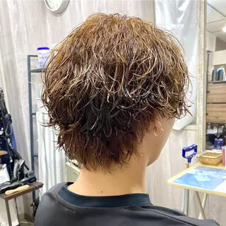 ミディアム カラー パーマ メンズ 立川メンズパーマ職人 /MASAのヘアスタイル