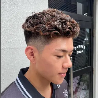 パーマ メンズ CUFFIA💈 天王寺メンズバーバーのヘアスタイル