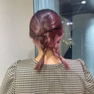 ミディアム 前田 菜奈子のヘアスタイル
