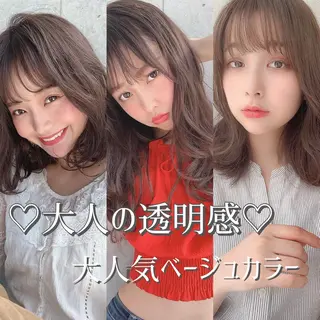 ロング カラー ヘアアレンジ ダブルカラー｜ なおき｜池袋美容師のヘアスタイル