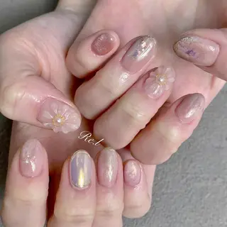 ネイル モチの良さ◉ フィルインネイル♡のネイルデザイン