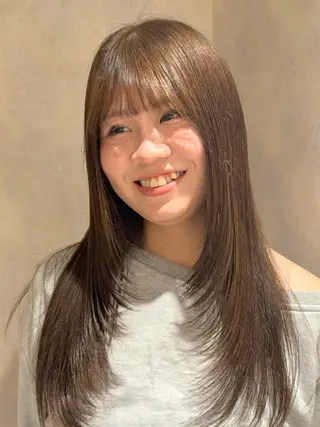ロング カラー 韓国レイヤー 🎀ダブルカラーのヘアスタイル