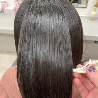 ミディアム パーマ ヘアアレンジ 🫧縮毛矯正/髪質 改善🫧熊野未来のヘアスタイル