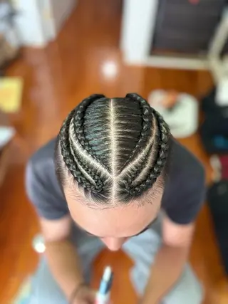 ロング メンズ 大城 涼のヘアスタイル