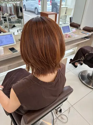 ミディアム ニシムラ ユカリのヘアスタイル