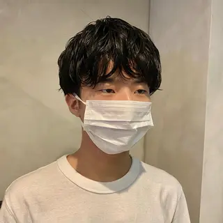 ショート パーマ メンズ Yuki☺︎パーマ レイヤーカットのヘアスタイル