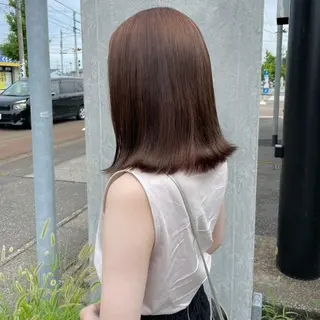 ミディアム カラー はちすか るかのヘアスタイル