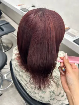 ミディアム 🎀HARU/ボブ/ セット/赤み消し🫧のヘアスタイル