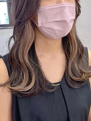 セミロング カラー ブリーチダブルカラー 【koide】のヘアスタイル