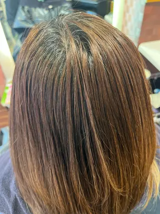 ミディアム カラー 織田 英之のヘアスタイル