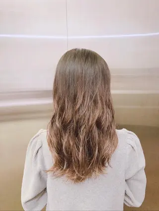 ミディアム パーマ 福井 なつきのヘアスタイル