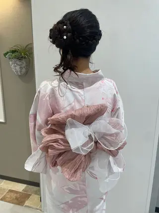 ヘアアレンジ 🎟ブリーチなし/艶 /暖色🎀くるみのヘアスタイル