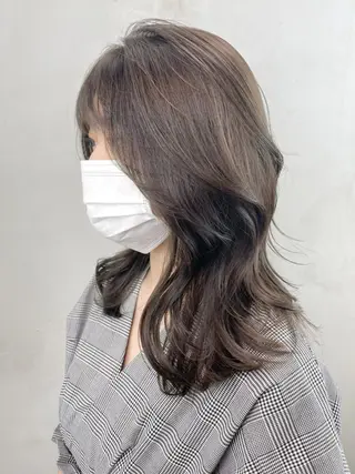 ミディアム カラー ITbyALBUM 松戸のヘアスタイル