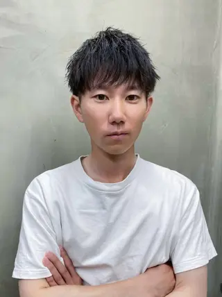 メンズ 安藤幹人 メンズパーマのヘアスタイル