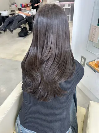 ミディアム カラー SOLUA 岐阜のヘアスタイル