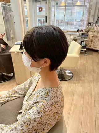 ショート 暖色カラー💞 菊地しおんのヘアスタイル