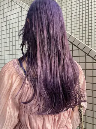 ロング 🐩透明感ミルクティ ーピンクニイナ🐩のヘアスタイル