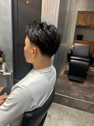 ミディアム メンズ 明大前/フェード /海外パーマ/岳のヘアスタイル