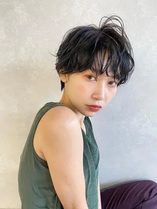 ショート カラー レイヤー/パーマ TAKUYAのヘアスタイル