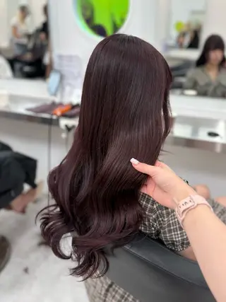 ロング カラー ヘアアレンジ 🫧‪🎀うる艶暖色 🏹Nanako🎀のヘアスタイル