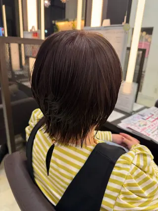ミディアム 池田 朱李のヘアスタイル