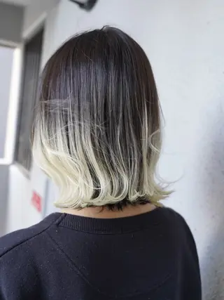 ミディアム カラー 城 健太郎 💎ハイトーンのヘアスタイル