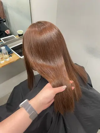 セミロング カラー モテ髪/透明感カラー 🩵REINA🩵のヘアスタイル