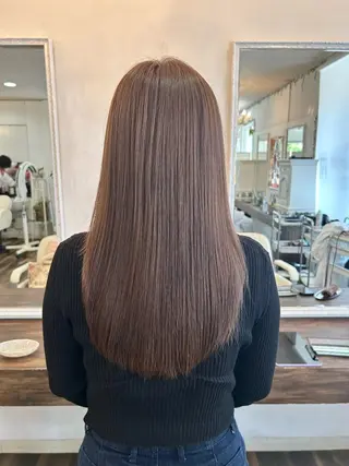 セミロング カラー 大川 真矢のヘアスタイル