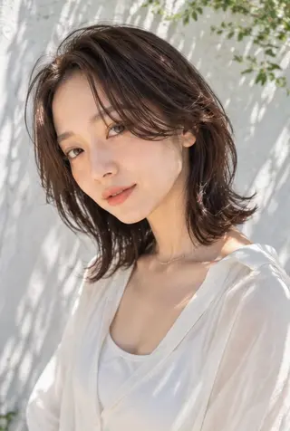 ミディアム カラー Garden 浅草蔵前のヘアスタイル