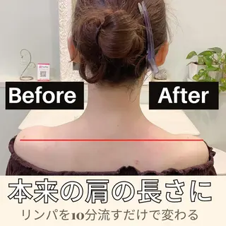 肩首こり×痩身×浄化 🌿リンパエステのエステ・リラクイメージ