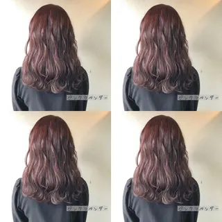 セミロング カラー あさだ しゅうたろうのヘアスタイル