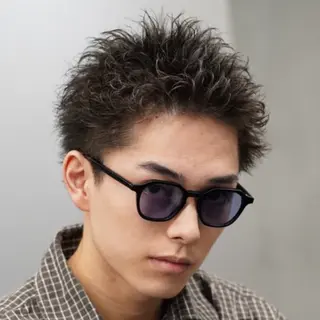 ショート パーマ ヘアアレンジ メンズ fifth 石川 凪のヘアスタイル