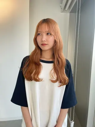 ロング カラー 店長 MANAMI 艶カラー／骨格ボブのヘアスタイル