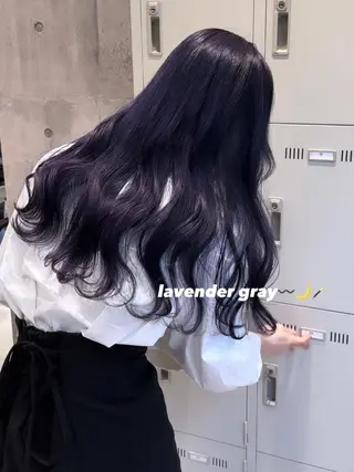 ロング カラー パーマ ヘアアレンジ メンズ キッズ ネイル マツエク・マツパ アイブロウ レイヤー/ダブル カラー/YURINAのヘアスタイル
