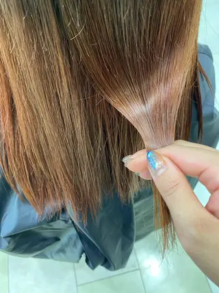セミロング カラー ヘアアレンジ TSUNA 🌙 Lim 五反田のマツエク・マツパデザイン