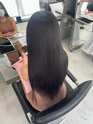 セミロング 横浜　エクステ🎀 カラー／ルナのヘアスタイル