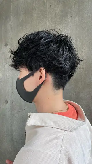 パーマ メンズ もりたみかこ 美容師お休み中のヘアスタイル