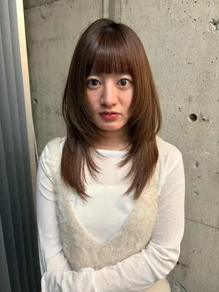 セミロング personマオ♡ girly/姫カットのヘアスタイル