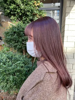 ロング カラー ヘアアレンジ 韓国好き🇰🇷 美容師MIKUのヘアスタイル