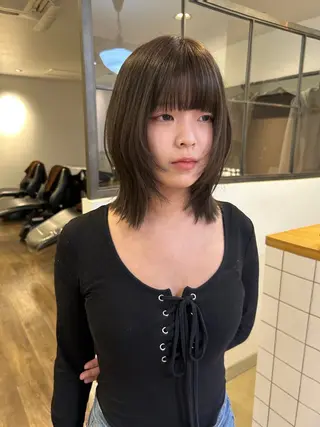 ショート カラー 透明感カラー レイヤーカット りなのヘアスタイル