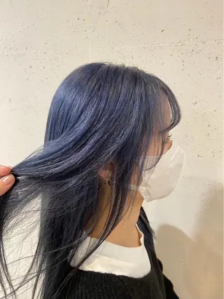ロング カラー ブリーチなしWカラー 🌷宮部楓奈のヘアスタイル